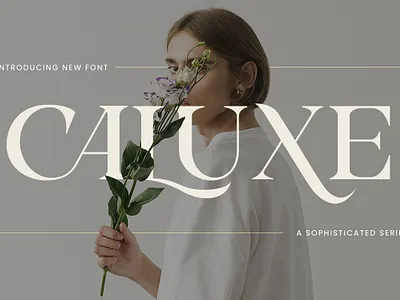 Caluxe – Modern Luxury Serif Font graphic design headline