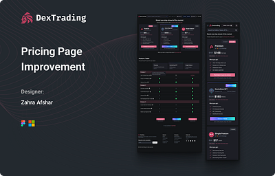 Pricing Page. DexTrading animation design graphic design ui vector