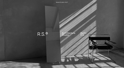 RAUM STUDIO / R.S. adobe architecture brand idantity branding designstudio figma graphic design logo logotype studio