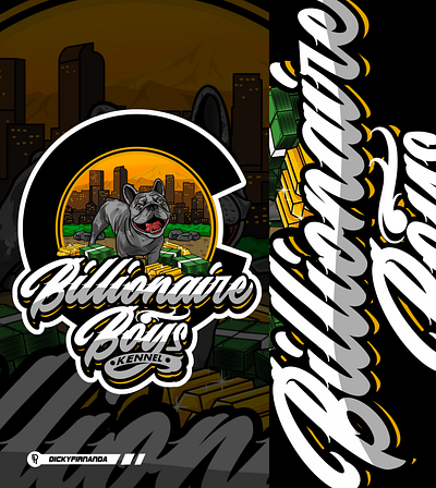BILLIONAIRE BOYS KENNEL animal design apparel design brandidentity branding charachter design clothing design graphic design illustration illustration design lettering lettering design lettering logo logo animal logo brand logo illustration logo type t shirt design typography