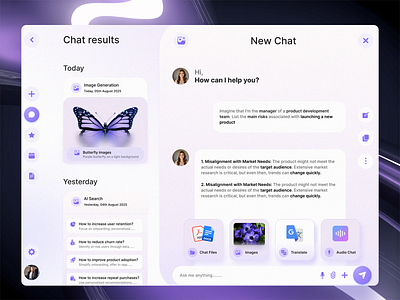 NovaChat AI Assistant - Smart, Simple & Always Ready ai aiassistant aiui aiux animation chatbotui cleandesign design illustration interactiondesign minimalui personalai productivitytool trending ui ux voiceassistant webdesign