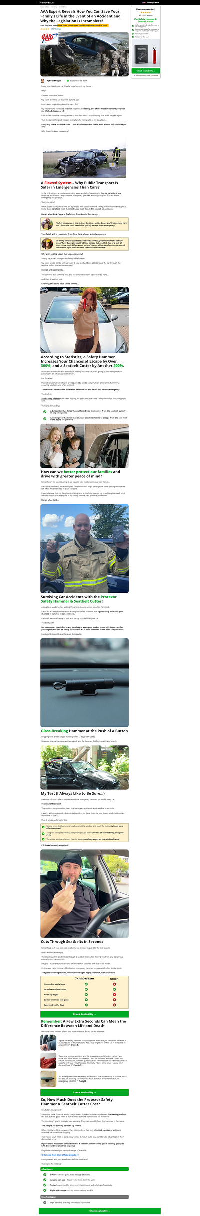 Car Safety Adv - Funnelish advertorial car safety clone funnelish design designing funnel figma funnelish funnel funnelbuilder funnelish sales funnel