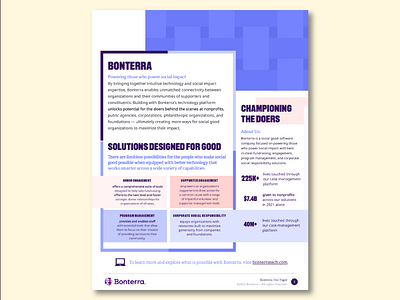 Bonterra Flyer branding graphic design illustration indesign layout design