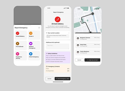 SOS Emergency app app design dailyui graphic design illustration mobile app product design sos app ui uiux user experience ux