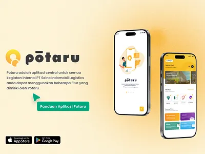 Potaru App – Splash Screen, Onboarding & App Guide appdesign guidedesign logistics management mobileapp onboarding splashscreen