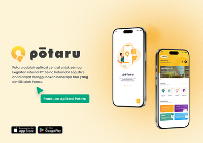 Potaru App – Splash Screen, Onboarding & App Guide appdesign guidedesign logistics management mobileapp onboarding splashscreen