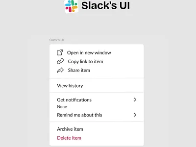 Reverse-engineered Slacks UI. designing figma reenginerd slack uitips uiux ux