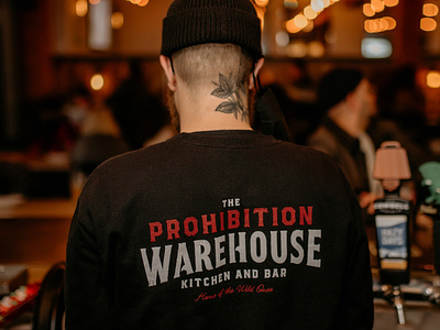 Prohibition Warehouse apricot apricot creative studio branding creative creative studio design lettering logo made by apricot merchandise design type