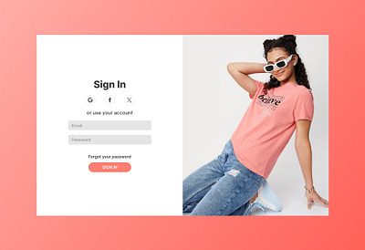 🎨 Minimal Login Page UI Design dribbble loginpage minimalui uidesign uxdesign webdesign