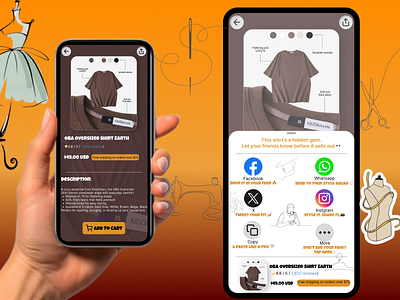 🧵 Daily UI #010 – Social Share