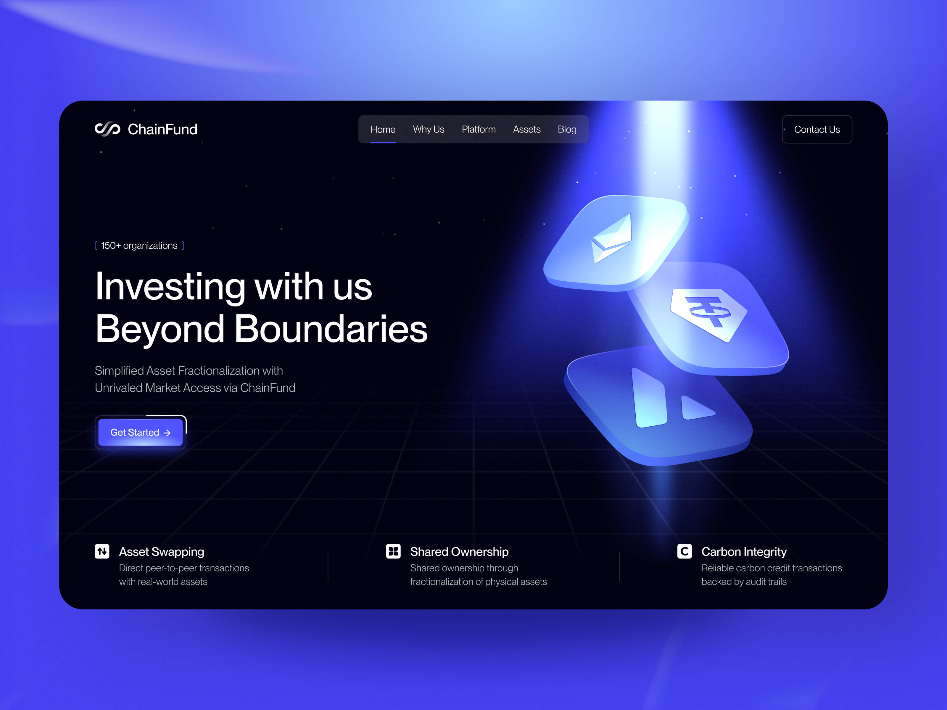 Fintech Landing Page | Web3 Website | Crypto Design | Fintech blockchain crypto crypto design crypto landing page crypto website decentralized defi fintech fintech design fintech landing page investment landing page landing page design product design ui ux web design web interface design web3 web3 design website design