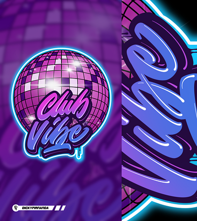 CLUB VIBE apparel design brandidentity branding clothing design design illustration lettering lettering design lettering logo logo brand logo club logo lettering logotype t shirt design