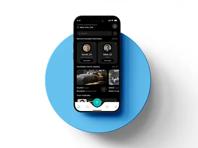 Smart Flatmate Finder App app app design branding user clean flat finder flatmate flatmate finder flatmates app hiring ios luxury app minimal mobile mobile ui room finder roommate finder roommates ui design user experience uxui