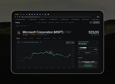 Trading Platform | Web App Concept | UX UI Design 3d app black chart charts design digital mobile stocks trading ui ux web webapp