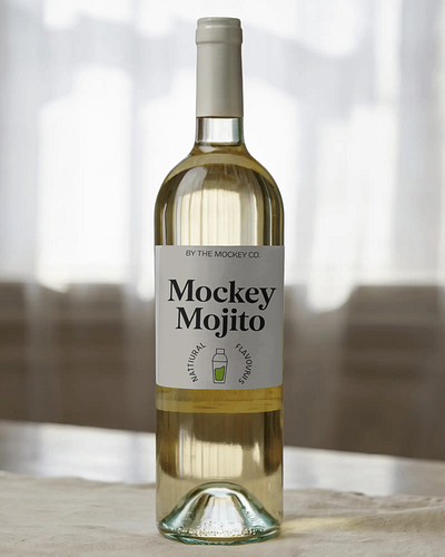 Clean Bottle Mockup Template 3d animation bottle branding graphic design logo mockup motion graphics ui