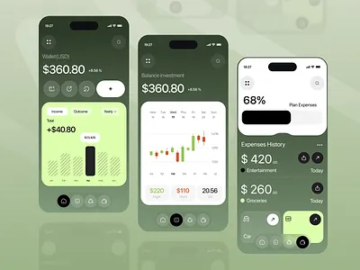 Finance mobile application ui design application banking blockchain clean ui crypto app cryptocurrency design digital wallet exchange finance finance ui fintech mobile app mobile ui modern ui payments ui ui designer ux wallet ui