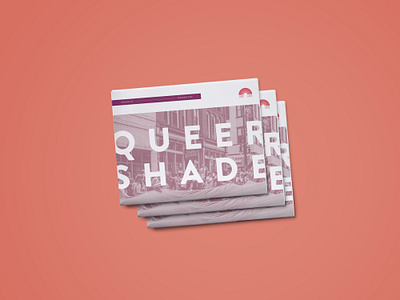 Queer Shade editorial graphic design indesign