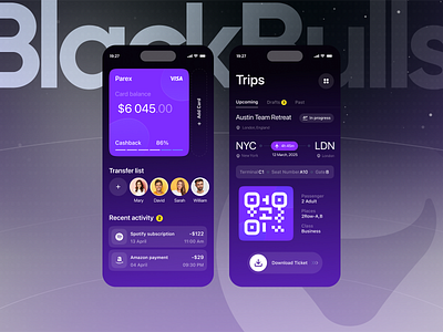 Digital wallet and money management application Mobile UI design blockchain clean ui crypto app cryptocurrency design digital wallet figma ui design finance fintech minimal ui mobile app modern ui payments ui ui design ux ux design wallet app web design