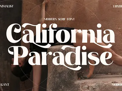 California Paradise Modern Serif Font branding display typeface font font elegant font family fonts handwritten lettering lettering type logo minimal retro sans serif sans stylish serif type typedesign typeface typography variable font