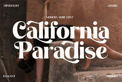 California Paradise Modern Serif Font branding display typeface font font elegant font family fonts handwritten lettering lettering type logo minimal retro sans serif sans stylish serif type typedesign typeface typography variable font