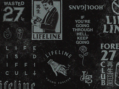 Lifeline Supply apricot apricot creative studio branding clothing creative creative studio design graphic design illustration lettering lifeline logo made by apricot type