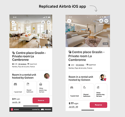 Airbnb app replication airbnb app travel ui