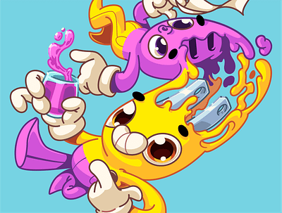 {Des}conecta_ brazil character color design fun illustration sao paulo thunder rockets ui