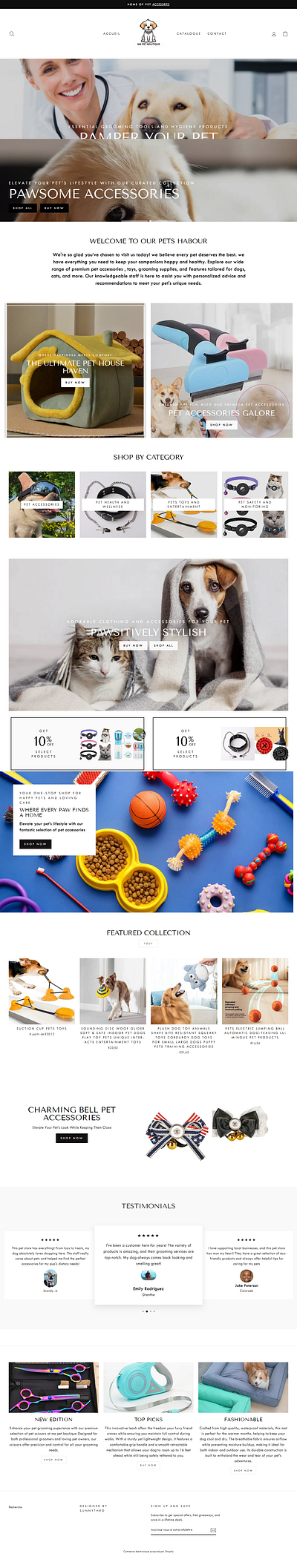 PET STORE branding design graphic design illustration logo marketing shopify ui website
