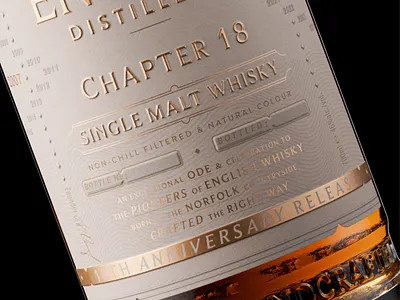 The English - Chapter 18 bottle design branding design freelance graphic design graphic designer label design logo logo design packaging packaging design print typography whiskey