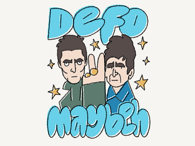 Defo Maybeh britpop definitely maybe digital art fanart illustration indie liam gallagher liam gallagher art liam gallagher fanart manchester music noel gallagher noel gallagher fanart oasis oasis art oasis band oasis fanart oasis music procreate rock n roll