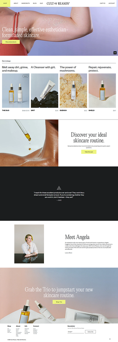 well designed skincare store branding design dropshipping store graphic design illustration logo marketing shopify ui