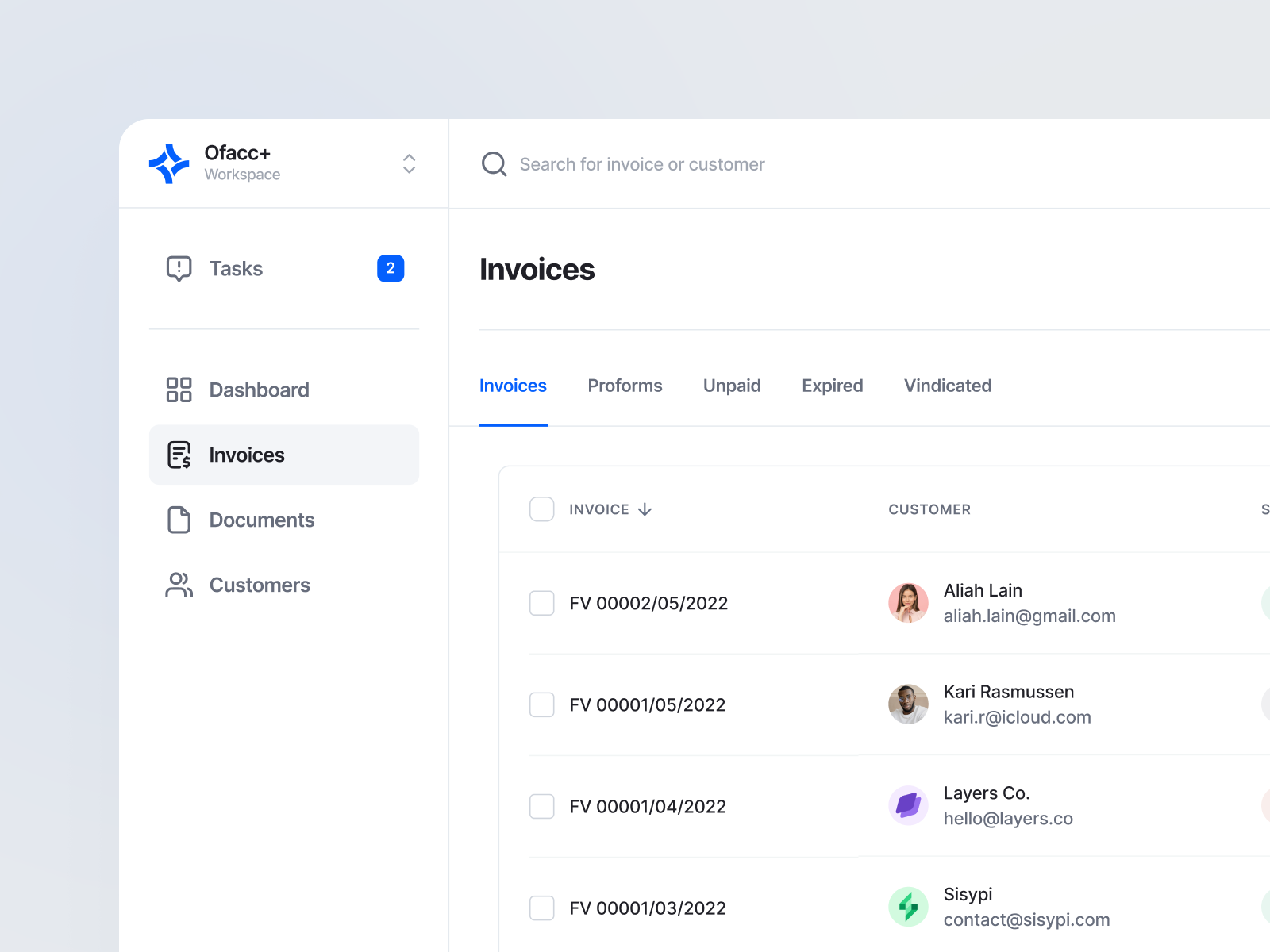 Invoices - Accounting Web App by Dominik Tyka on Dribbble