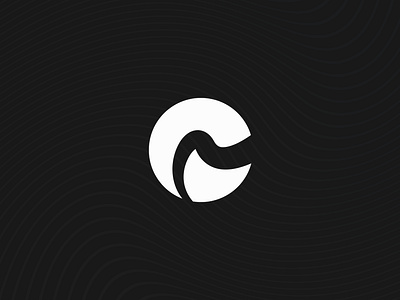 C Letter Wave Logo abstract mark brand brand identity branding c letter logo c monogram fluid logo geometric logo icon lettermark logo ntrend minimal logo design modern logo negative space logo ocean logo surf brand tech startup trending logo water logo wave logo