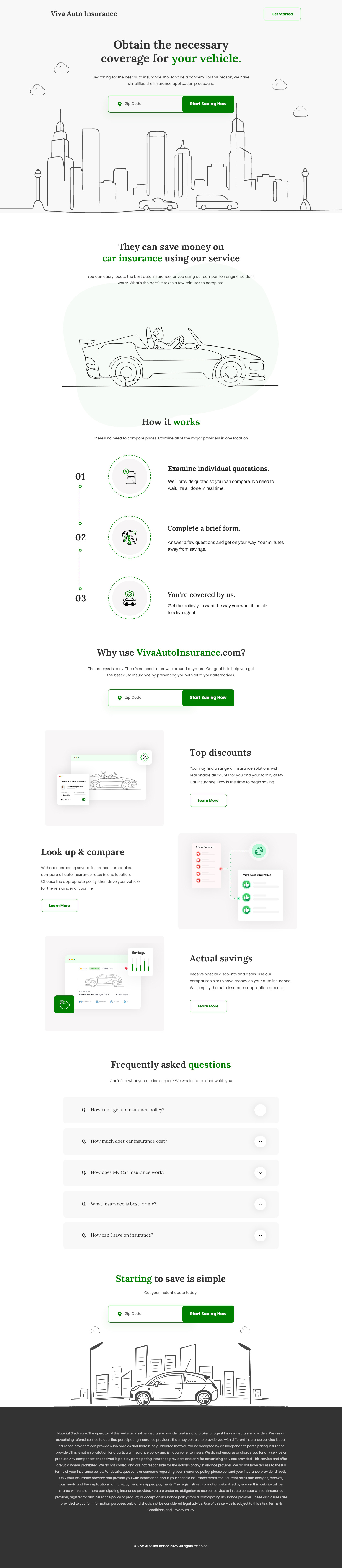 Viva Auto Insurance- For your Vehicle design designs ui uidesign uidesigns uiux ux