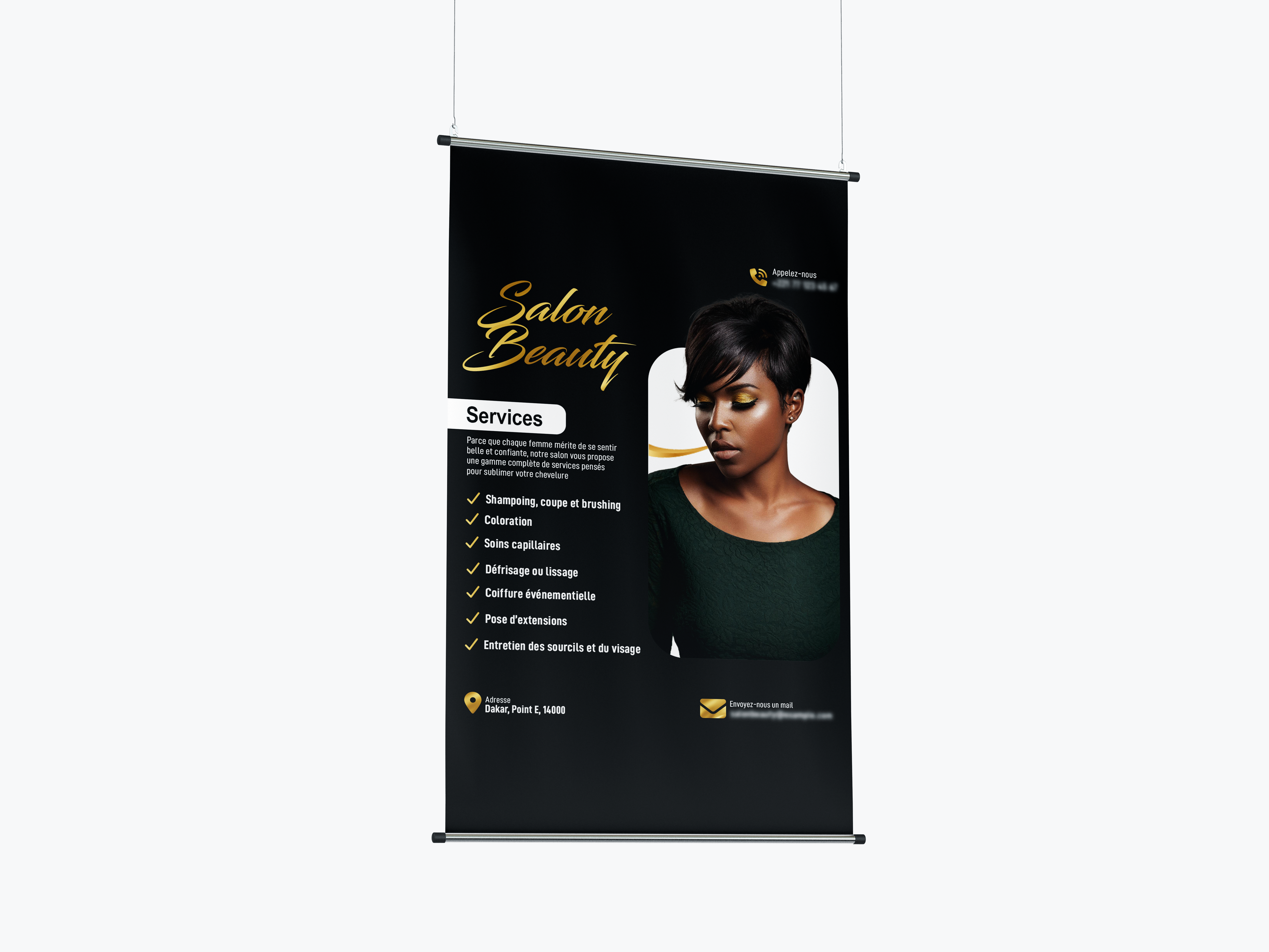 Salon Beauty — Promotional Flyer Design beauty branding graphic design hair hair flyer hair poster hairstyle photoshop
