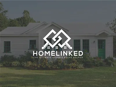 Home Linked Real Estate logo Mocup presentation apartment architecture brand identity branding building business company corporate guidelines illustration logo marketing modern property real estate vector