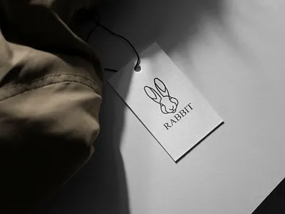 Hand Tag Rabbits brand branding lineartlogo logo minimalislogo minimalistlogo