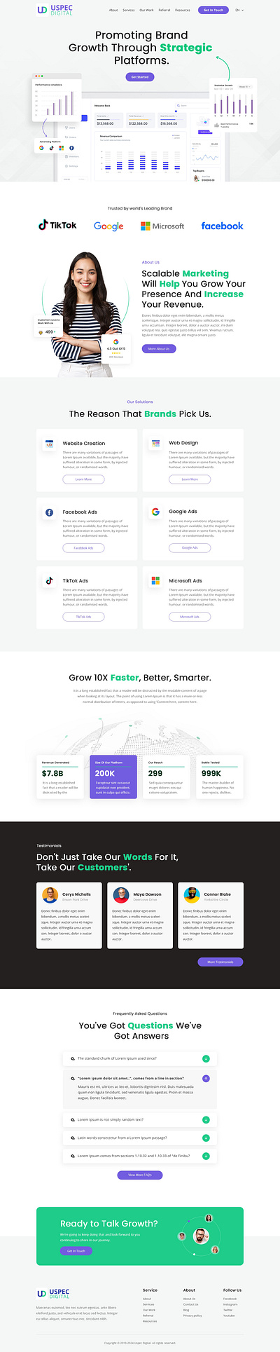 USPEC Digital-Growth to Strategic Platforms design designs ui uidesign uidesigns uiux