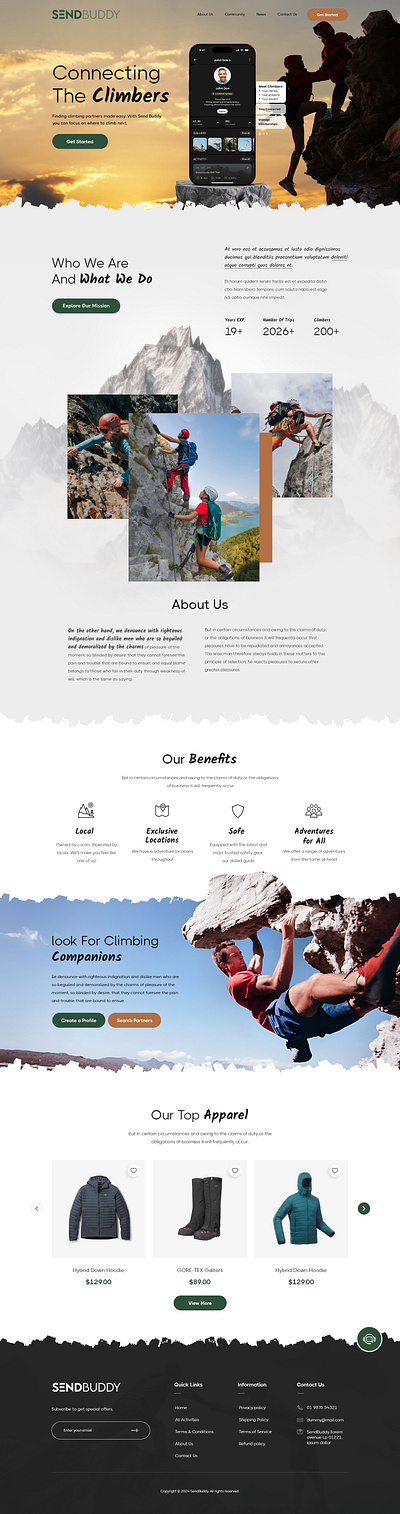 Sendbuddy-Climbers Community design designs ui uidesign uidesigns uiux