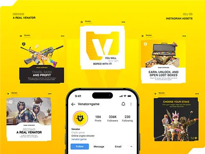 Social Media Assets for Venator agencia de branding blockchain blockchain branding blockchain ui brand identity branding branding website construction branding crypto crypto branding game landing page gaming banner gaming ui gaming website logo simple branding social media assets tech branding web assets