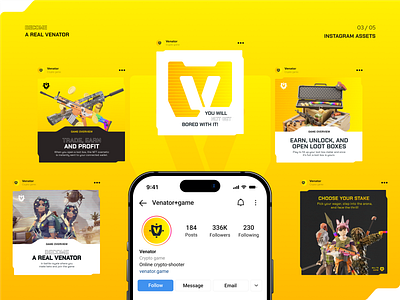 Social Media Assets for Venator agencia de branding blockchain blockchain branding blockchain ui brand identity branding branding website construction branding crypto crypto branding game landing page gaming banner gaming ui gaming website logo simple branding social media assets tech branding web assets