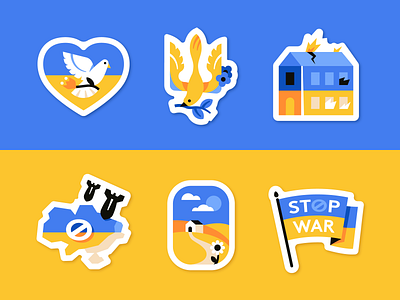 # STOPWAR bomb branding flag illustration peace stickers stop trident ukraine war