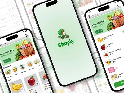 Grocery App Redesign app redesign clean ui dribbble e commerce figma food delivery app grocery grocery app grocery shopping mobile shopping mobileapp online shopping shopping app ui uiux