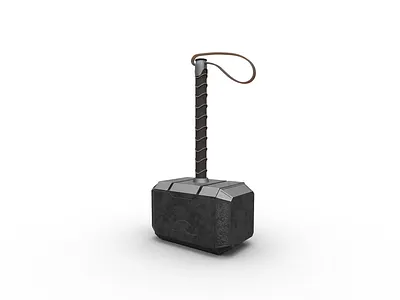 ⚡Thor Hammer 3D Model 3d