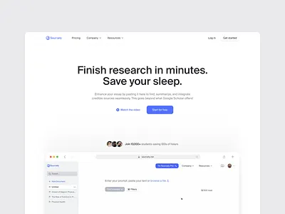 Web Design for AI-Powered EdTech Sourcing SaaS ai edtech saas sourcing web design