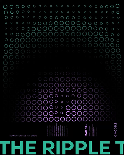 D- RIPPLE EFFECT GRID SWISS GRAPHIC MPTION 3d animation branding creativedesign design graphic design grid illustration logo motion graphics swiss typography ui ux vector