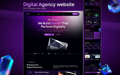 Digital agency lending page agency lending page ui uiux ux website
