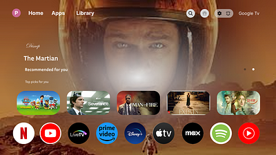 "Television Operating System Interface" hotstar mobile smarttv technology telivision ui ui design