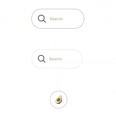 Search Bar Animation By Figma (🥑 theme) animation branding figma ui ux website