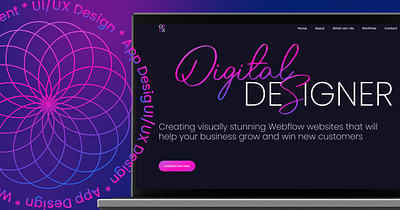 My personal website uiux designer web design webflow designer